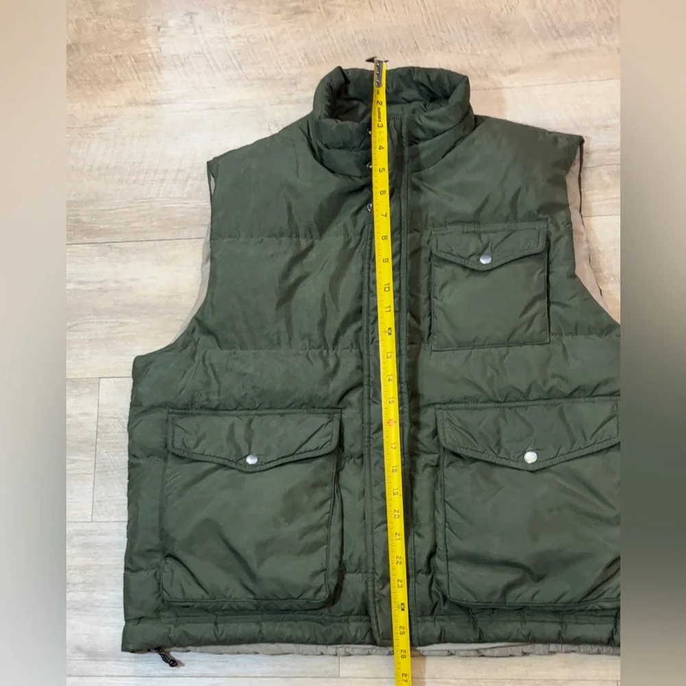 J. Crew Men’s Down Insulated Full Zip Puffer Vest Size XL